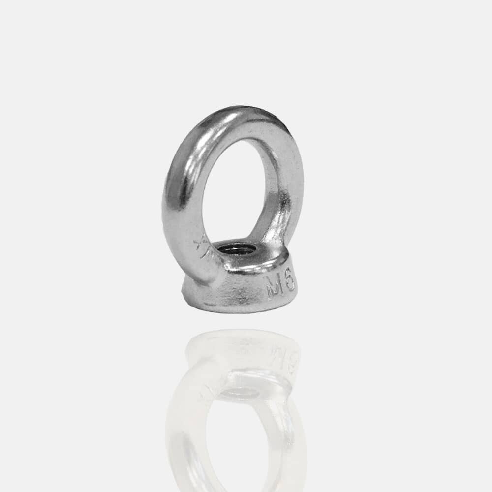 Anneau inox piton métrique femelle, anneau levage, vis à anneau, écrou à anneau, bague inox, saisissage